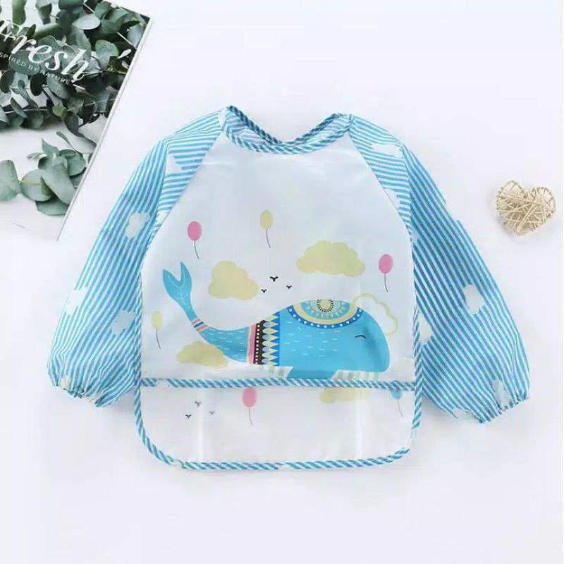 APRON ALAS MAKAN BAYI ANTI AIR / CELEMEK MAKAN BAYI DAN ANAK