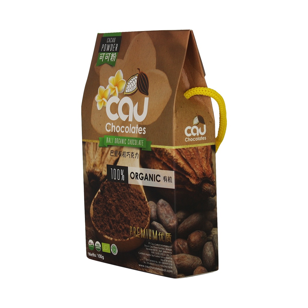 CAU CHOCOLATES - Cacao Powder Organic / Bubuk Coklat Organik 100 gr