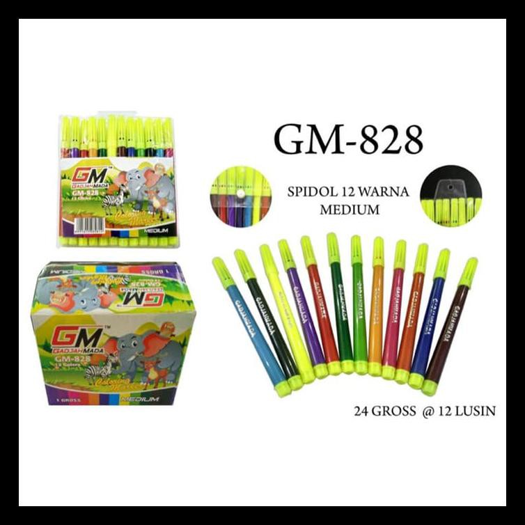 

Spidol Kecil 12 Warna Gm828 1 Set 12 Pcs Terlengkap