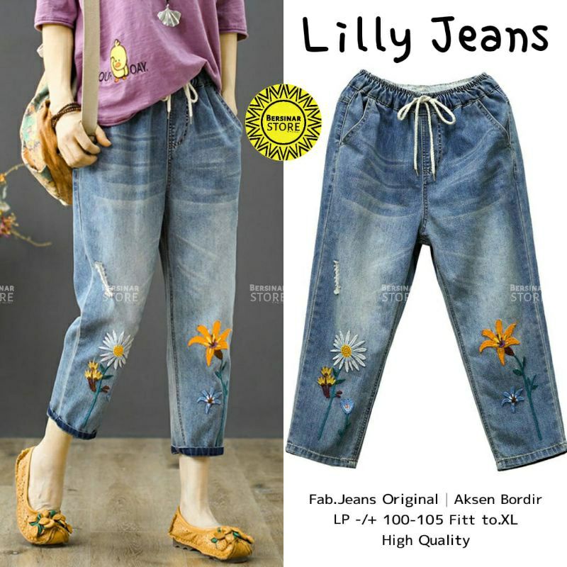 LILLY JEANS - GULNAR CELANA BOYFRIEND BORDIR