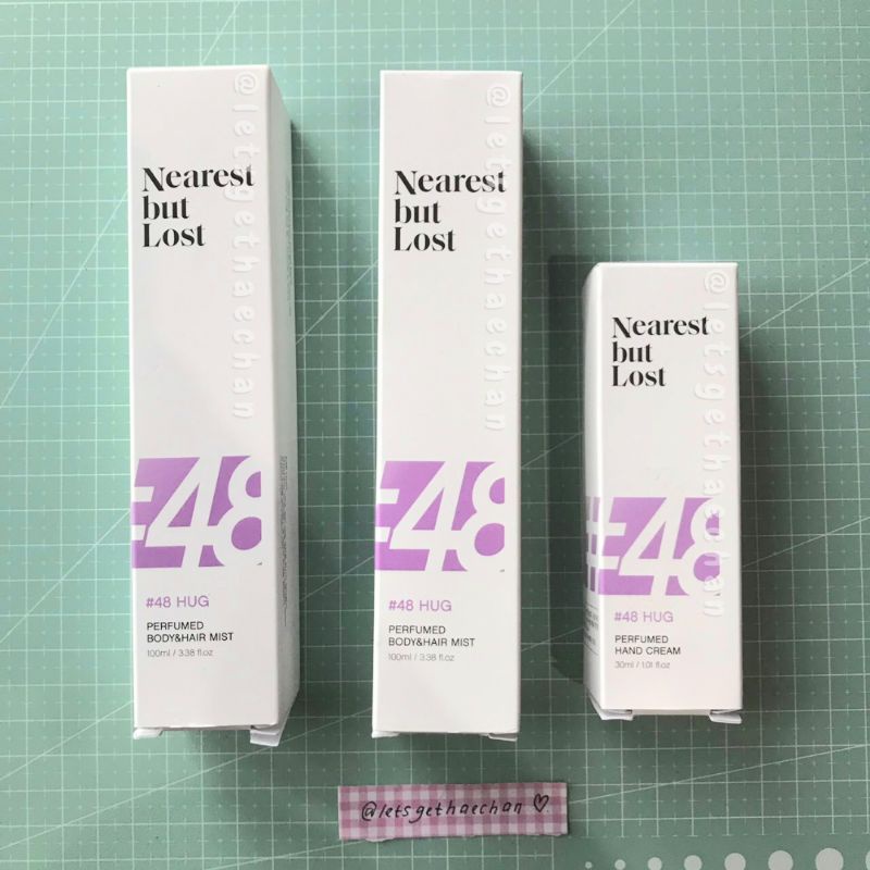 [BIG SALE NEAREST BUT LOST] Ready Stock NBL Perfumed Parfum Bodymist Hair Mist Hand Cream Varian Hug