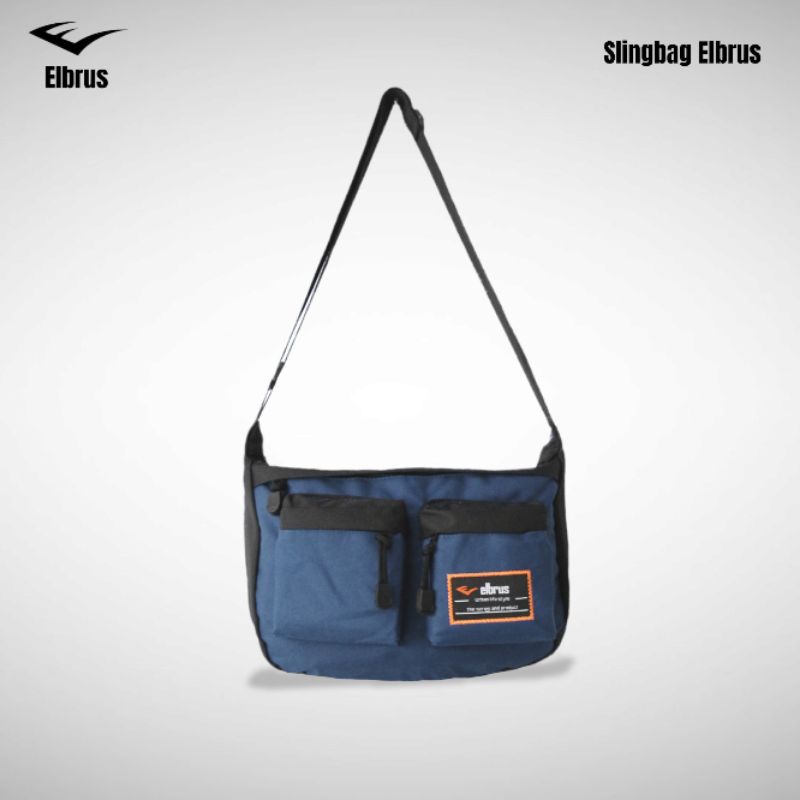 Tas Selempang Pria Elbrus Termurah - Sling Bag Elbrus SK2B Navy