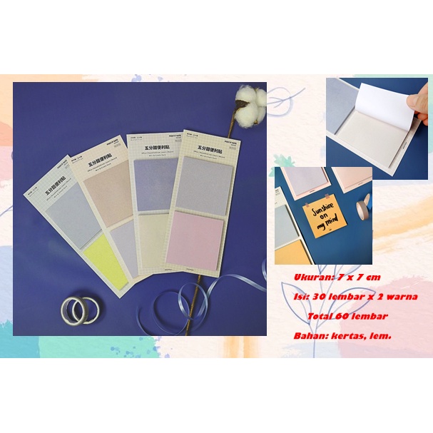 

Sticky Note Sticky Notes Kertas Memo Buku Tulis Sticky Notes Aesthetic Sticky Notes Lucu Everyday Candy Block Sticky Notes 1 Set 2 Warna