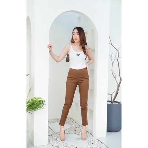 CELANA PANJANG CHOCO ANN ZIPPER SAMPING IMPORT BANGKOK (CLCCD06)