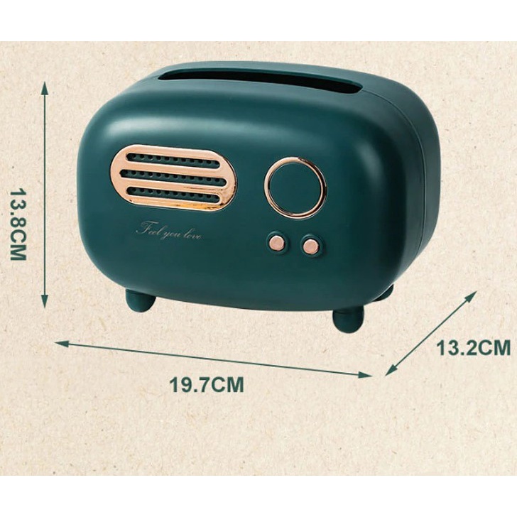 Kotak Tisu Model Retro Radio Tissue Box - ZJ104