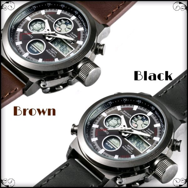 MURAH -  Jam Tangan Pria Original Elegan EDIFY 81716 Double-Time Police Expedition Tetonis