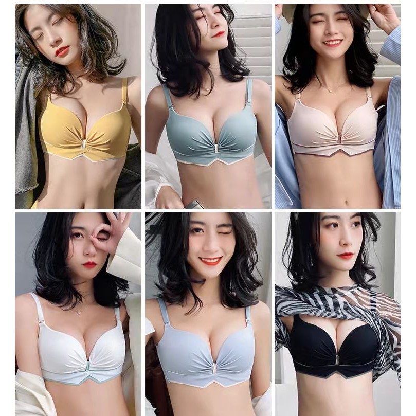 【 Bra Mall 】BM-145 Bra BH Push Up Tanpa Kawat Wanita Sport Beha Korea Fashion Remaja