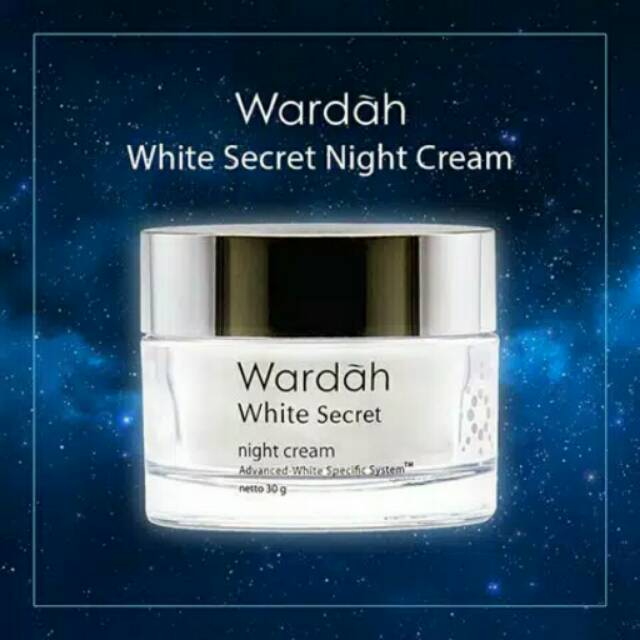 White secret night cream-- 90 gr