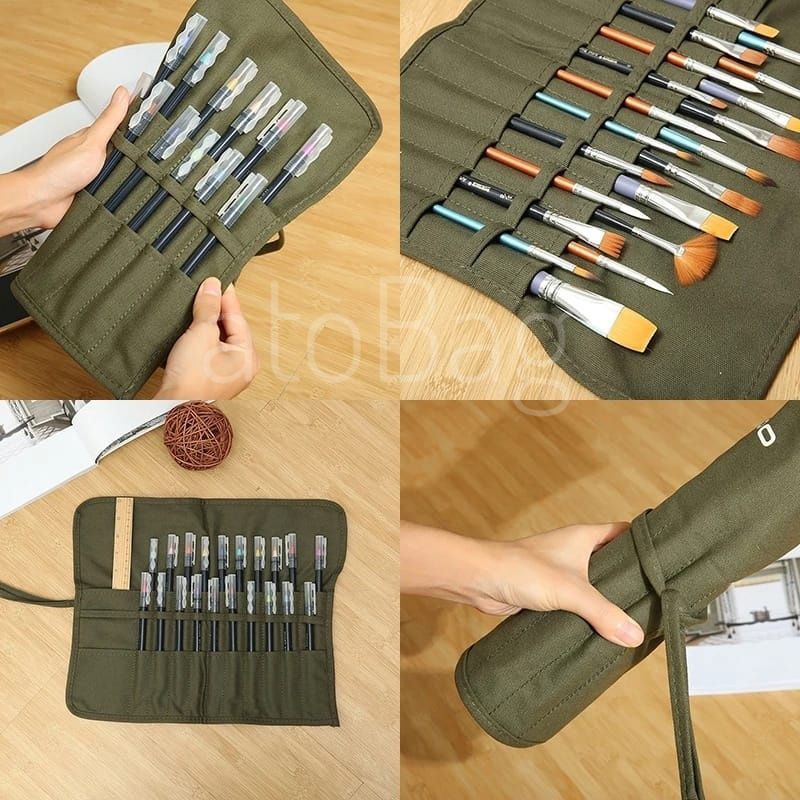 

Tas Kuas Lukis Model Roll / Tas Lukis Profesional