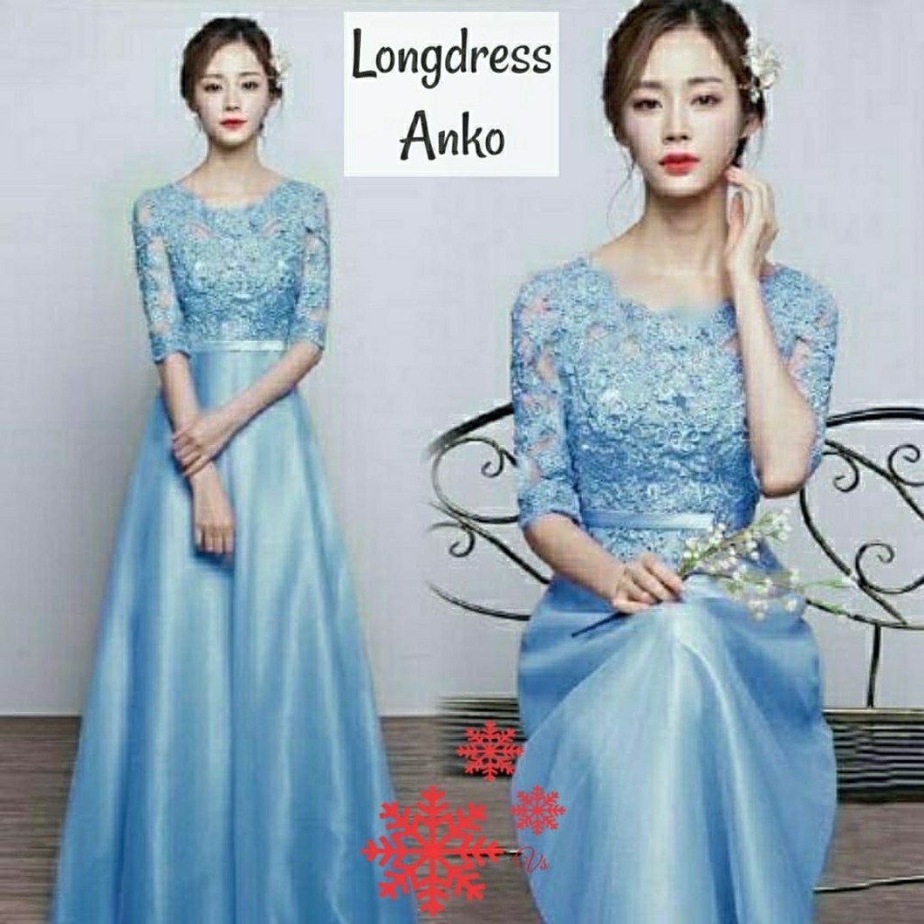 longdress anko/dres fashion/dres kekinian/dres party