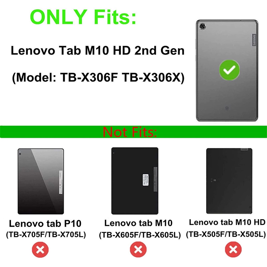 2pcs / Pak Pelindung Layar Untuk Lenovo Tab M10 HD (2nd Gen) TB-X306F 10.1&amp;quot; Film Pelindung Layar Tempered Glass Untuk Lenovo Tab TB-X306F 2020