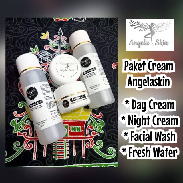 Paket acne flek whitening angela skin