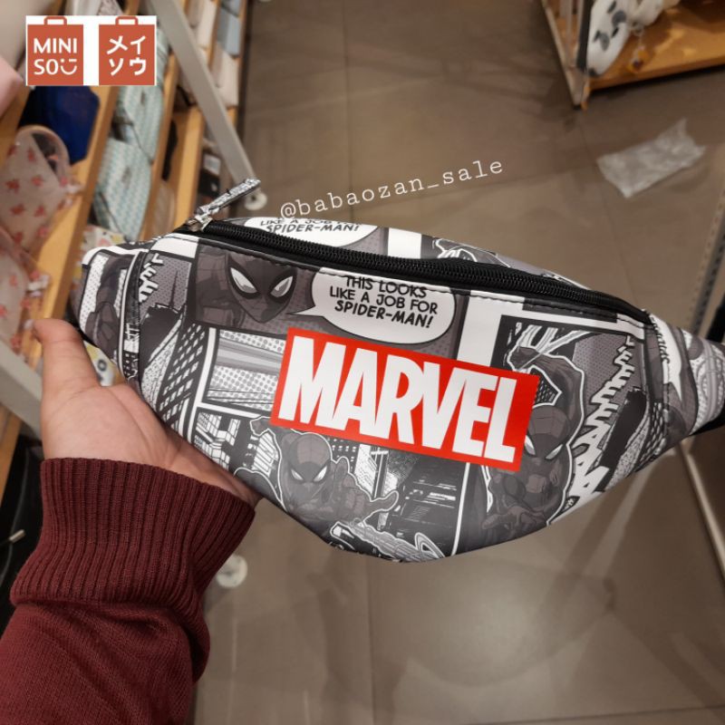 Miniso waistbag / tas pinggang marvel edition