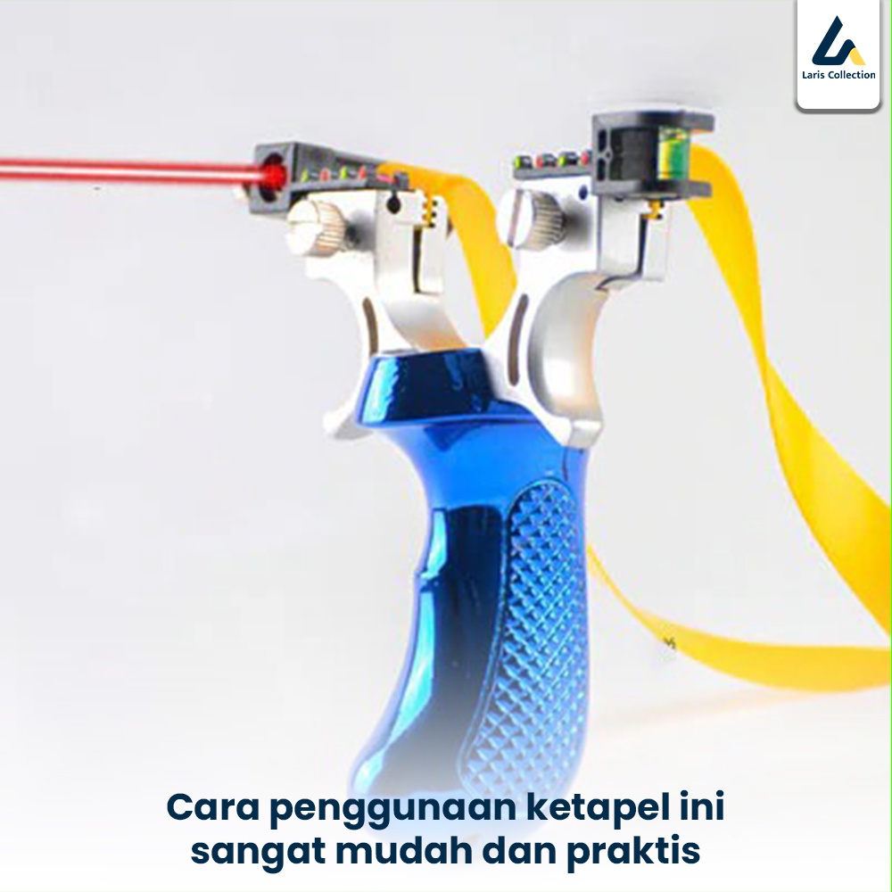 Ketapel Tactical Slingshot with Laser Plus Karet Ketapel Big Power Slingshot