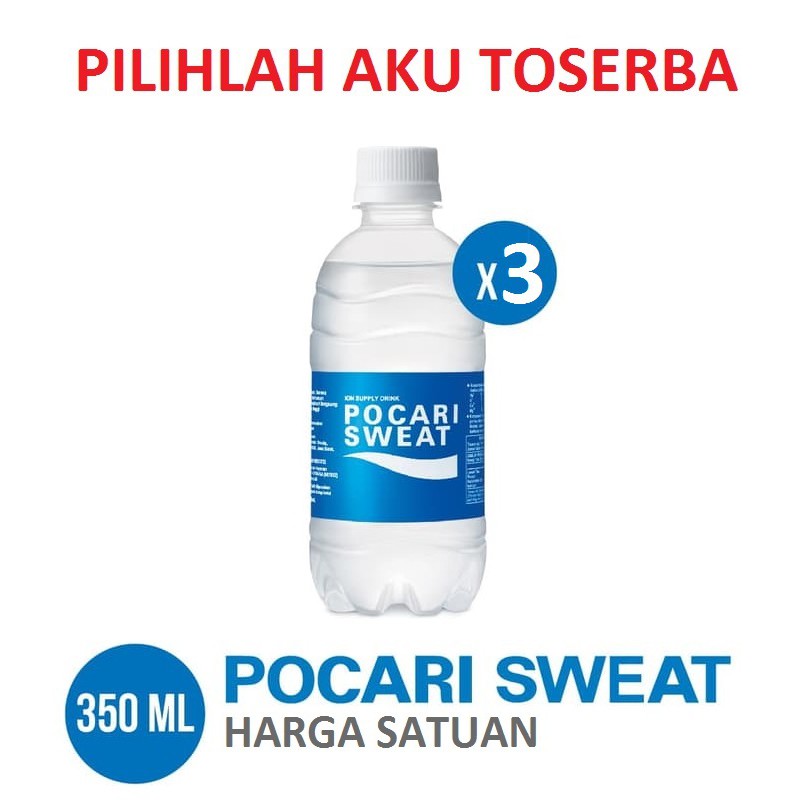 POCARI SWEAT PET 350 ml - ( 1 PAKET ISI 3 BOTOL )