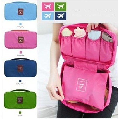 TBI KOREAN TRAVEL STORAGE BAG MULTIFUNCTION ORGANIZER UNTUK  BRA, COSMETIC, BABY, DLL