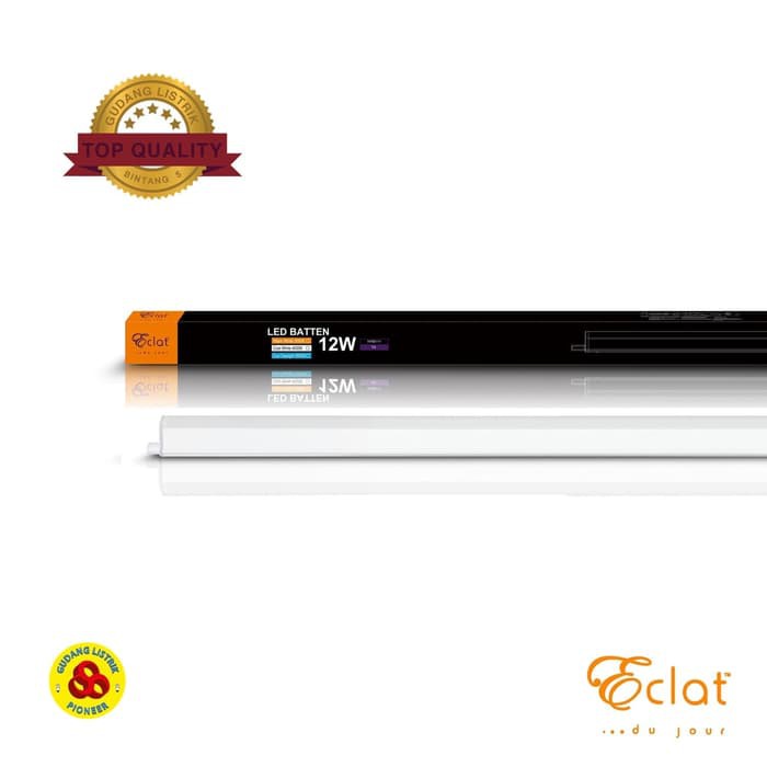 Eclat Lampu LED T5 Batten 12W Semu Setara T5 21W Neon 87cm 4000K