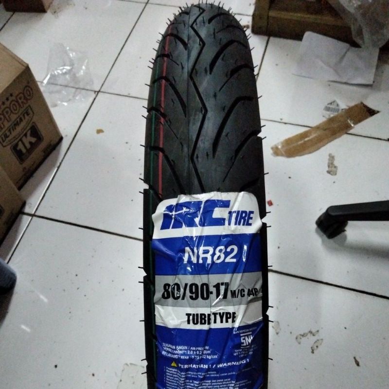 Ban Luar IRC NR82 80/90 Ring 17 Tube Type - Ban Motor Bebek Sport IRC 80 90-17 NR 82 Tubetype