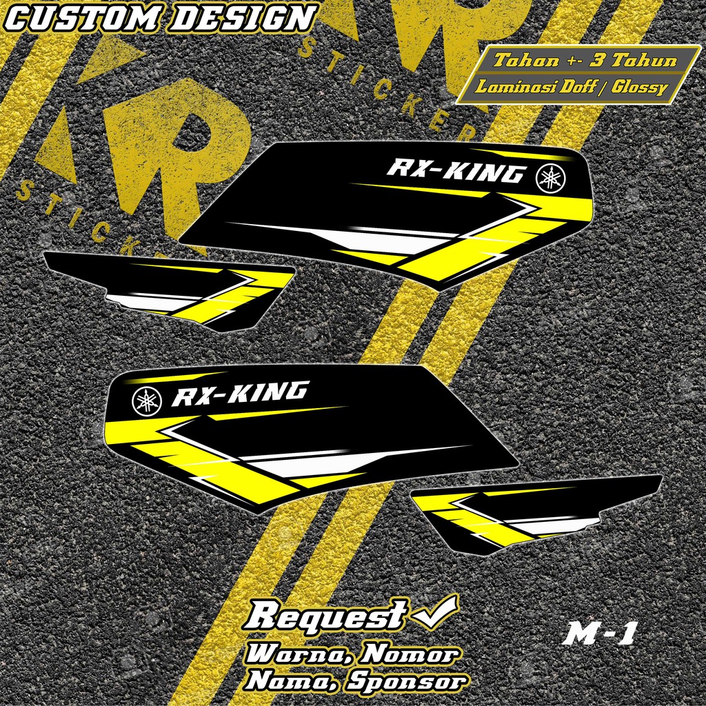 Striping Rx King Custom desain , Sticker Rx king Variasi Request Desain decal rx king