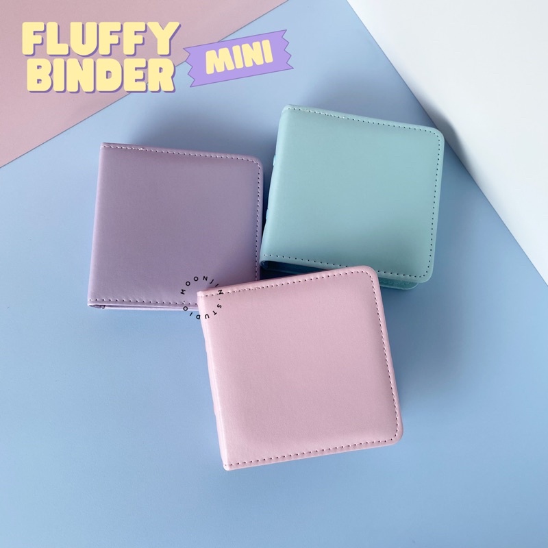 Mini Fluffy Binder Photocard Album Photo Kpop Pastel