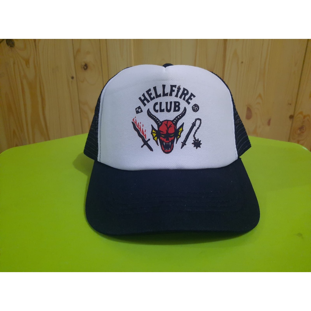 TOPI JARING / TRUCKER - STRANGER THINGS HELLFIRE CLUB