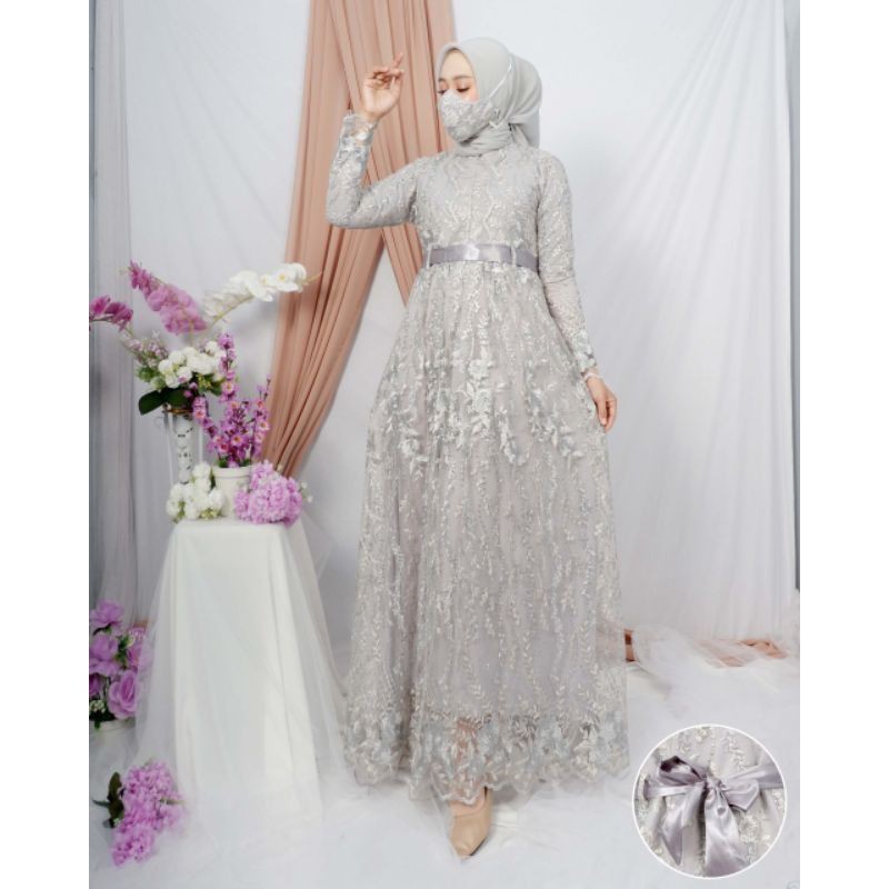KEBAYA ORIGINAL/KEBAYA PESTA/GAMIS REMPLE PITA SATIN/GAMIS SINTIA/BY ADELIA