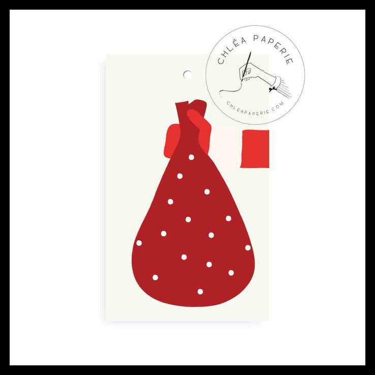 

Gift Tag / Santa Red Sack