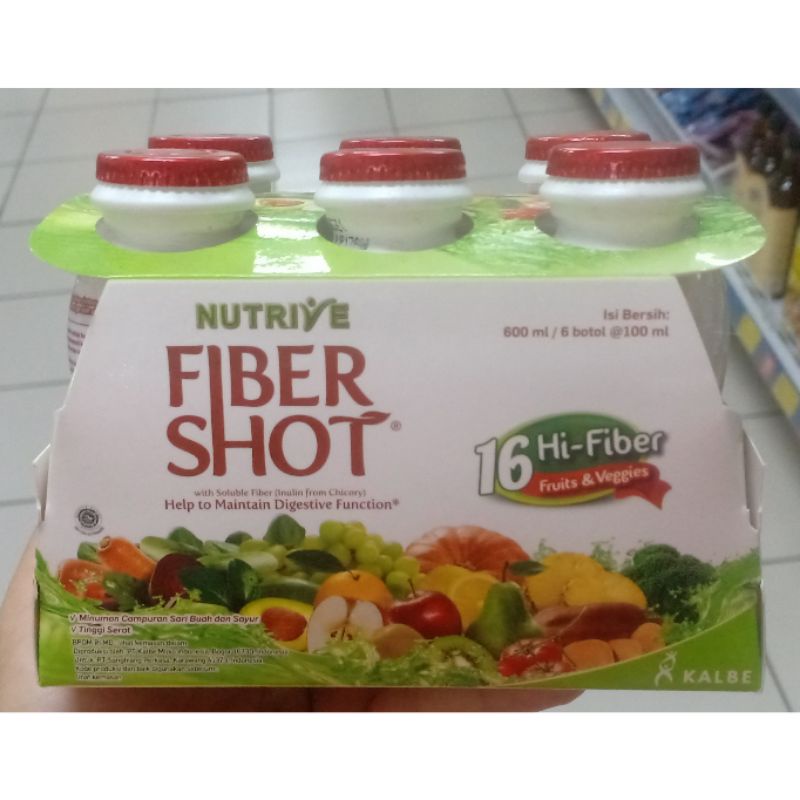 

Minuman Nutrive fiber shot fruit and veggie 6x100 ml