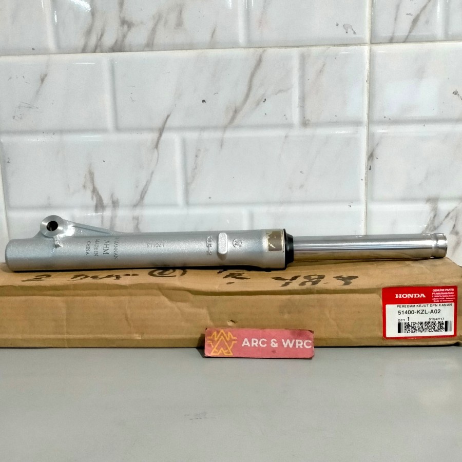 As Shock Depan Kanan Assy Honda Beat FI Starter Kasar // 51400KZLA02