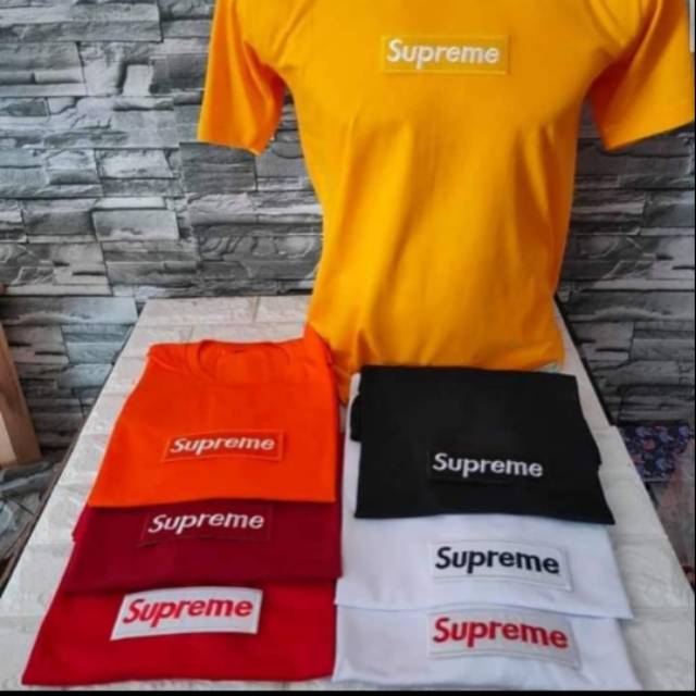 Kaos Supreme bordir patch