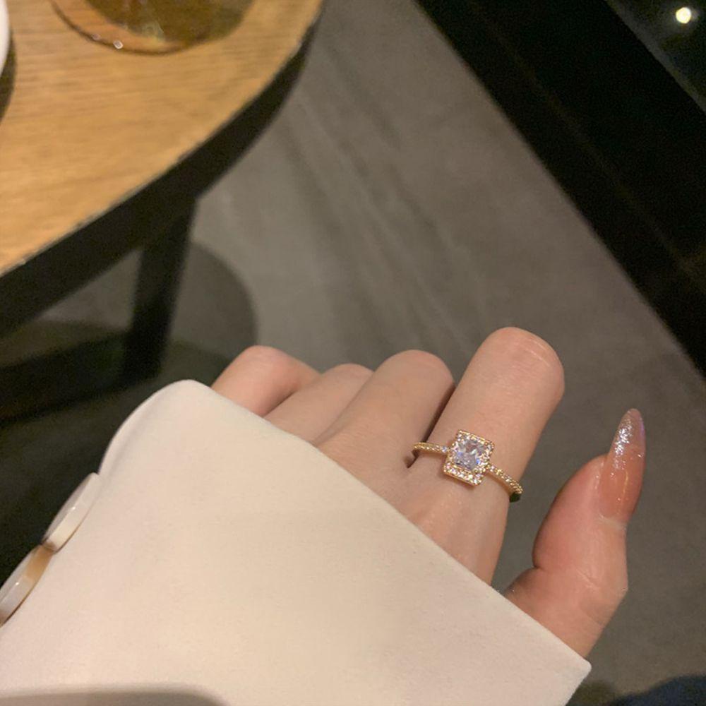 Preva Pembukaan Cincin Fashion Klasik Bunga Daisy Perhiasan Hadiah Pernikahan Keberuntungan