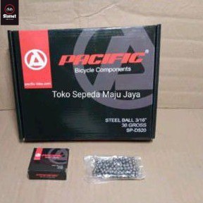 Steel ball gotri Bearing Ukuran 3 per 16 inch 4.7625mm isi 1 gross - Toko Sepeda Slamet