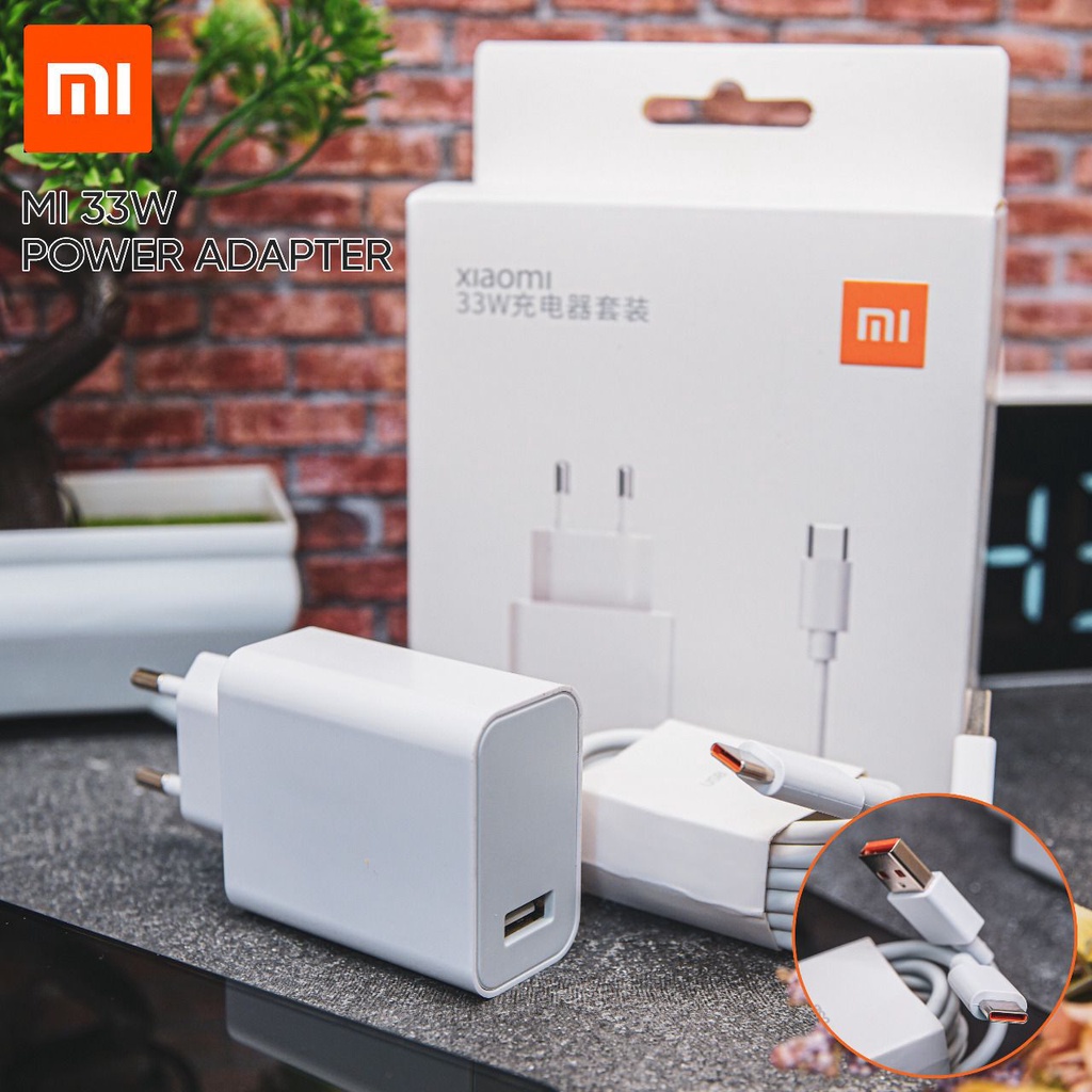 travel charger xiaomi 33w support fast charging