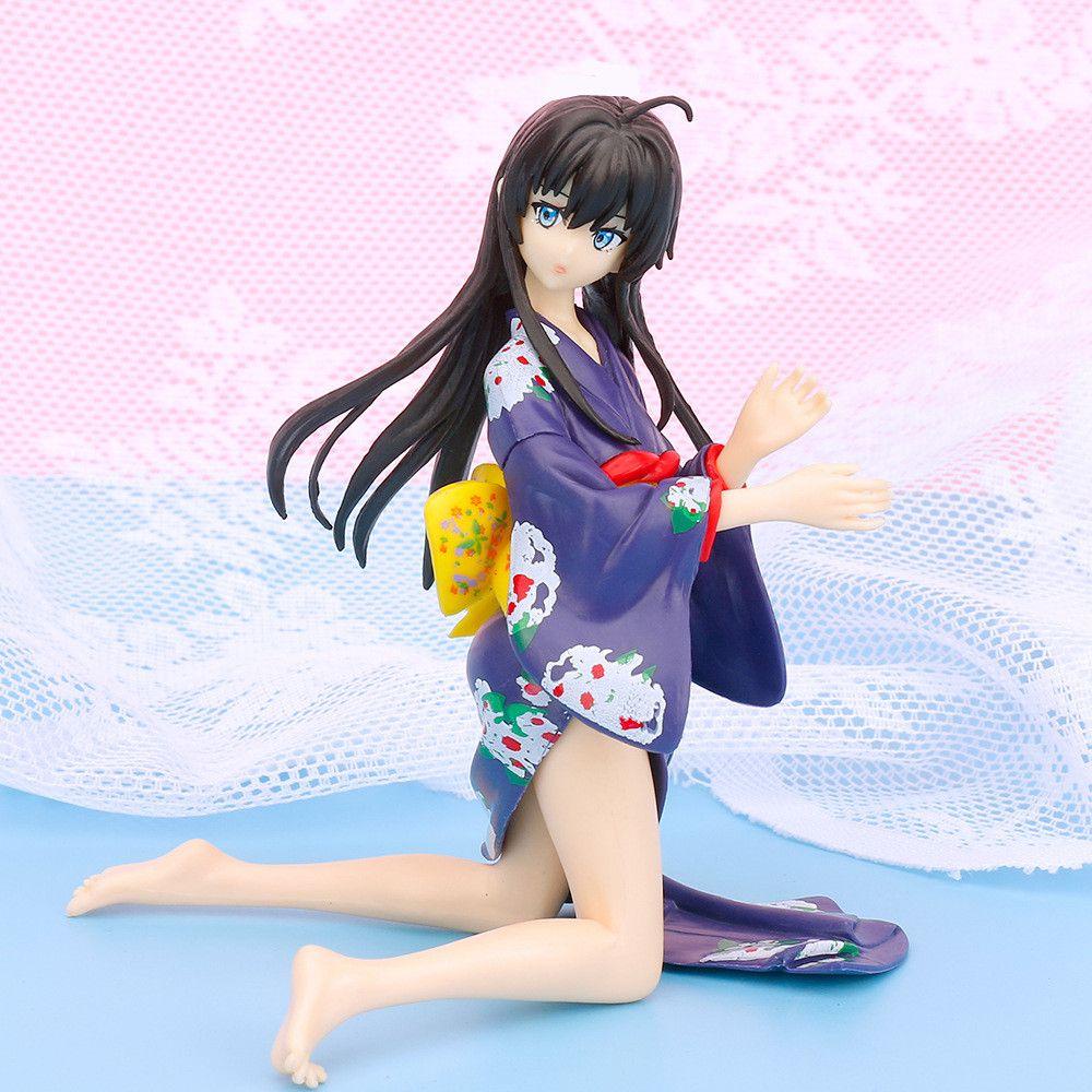 Lanfy My Teen Romantic Comedy SNAFU Untuk Hadiah Koleksi Gadis Figure Mainan Yui Yuigahama Kimono PVC Yukinoshita Yukino