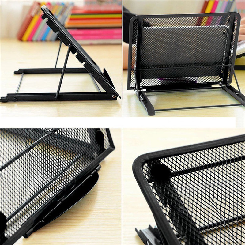 {LUCKID}Portable Adjustable Laptop Notebook Table Stand Tray Lazy Foldable Computer Desk