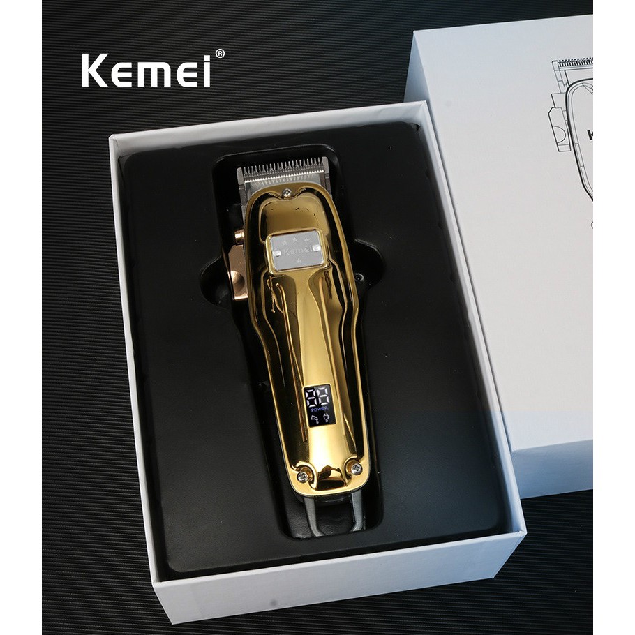 KEMEI KM-1983+PG - Professional Rechargeable Electric Hair Clipper - Alat Cukur Elektrik Profesional