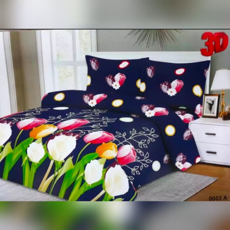 BISA COD | PROMO SPREI MOTIF BONITA 3D | SPREI ANTI LUNTUR 180x200 | SPREI MOTIF BUNGA MURAH