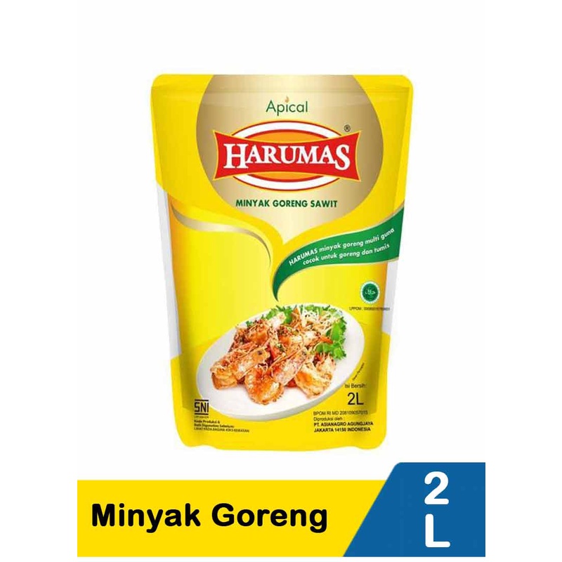

Apical Harummas Minyak Goreng 2 L(Pengiriman non instan wajib beli kardus packing untuk keamanan pengiriman)