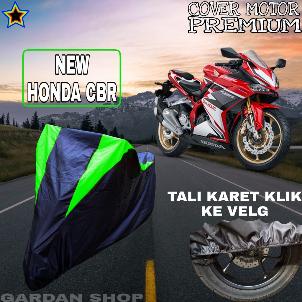 Sarung Motor NEW HONDA CBR Hitam HIJAU Body Cover Penutup Pelindung Motor Honda Cbr PREMIUM