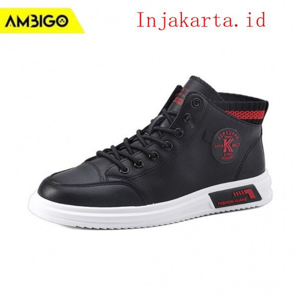 Ambigo K-Luxus Sepatu Kulit Kasual Fashion Sneakers Pria Sepatu Olahraga Sepatu Pria Sneaker New 0Sa
