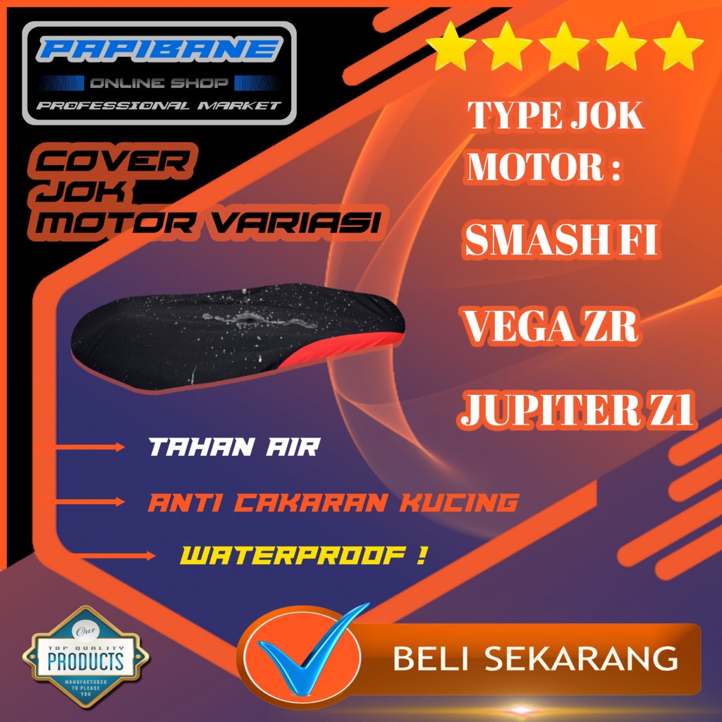 Cover Jok Motor/Sarung Jok  Smash Fi, Vega Zr, Jupiter Z1/Z.