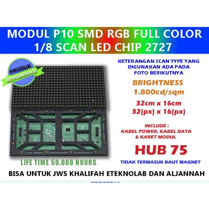 Modul Module Panel P10 RGB Full Collor Outdoor