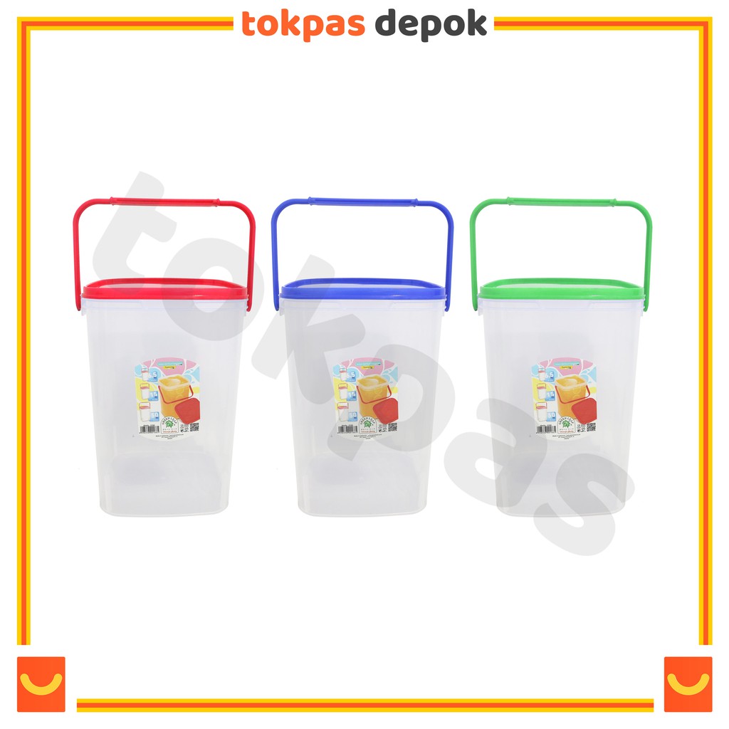 [TERMURAH] Akuarium Es Buah 30 Liter Toples Es Buah Bahan Tebal Wadah Es Kelapa Green Leaf Abella 01