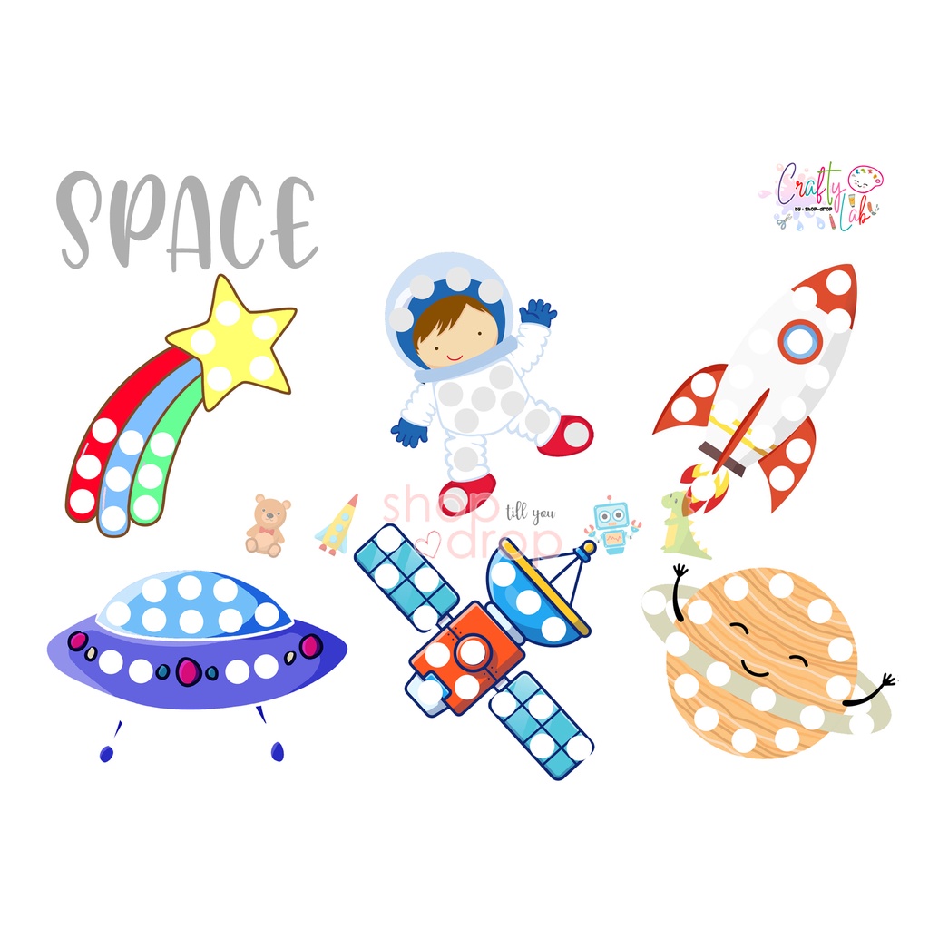 DIY Sticker Dot Activity - Crafty Lab - Mainan Edukasi Stiker Anak