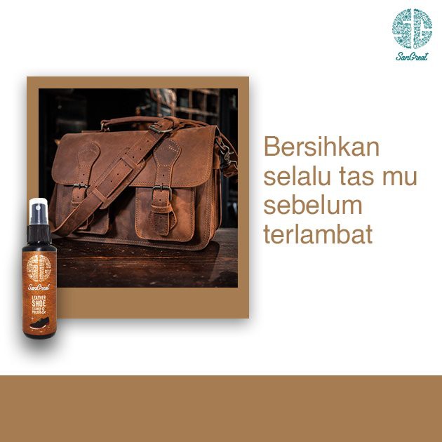 Leather bag cleaner and conditioner pembersih tas kulit asli branded terbaik 100 ml untuk jamur