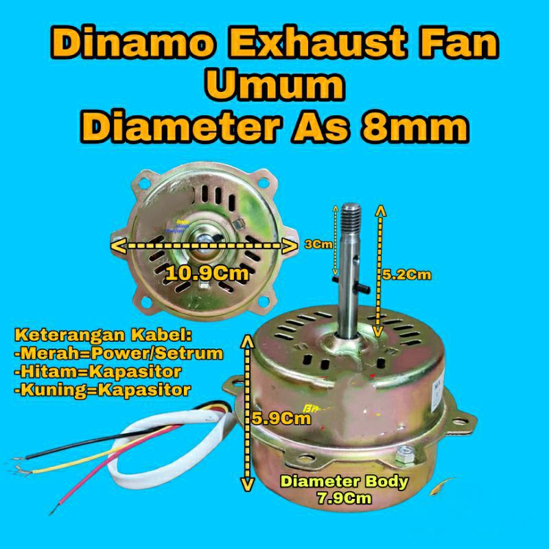 motor kipas , dinamo kipas exhaust fan dinamo hexsos fan maspion , Miyako