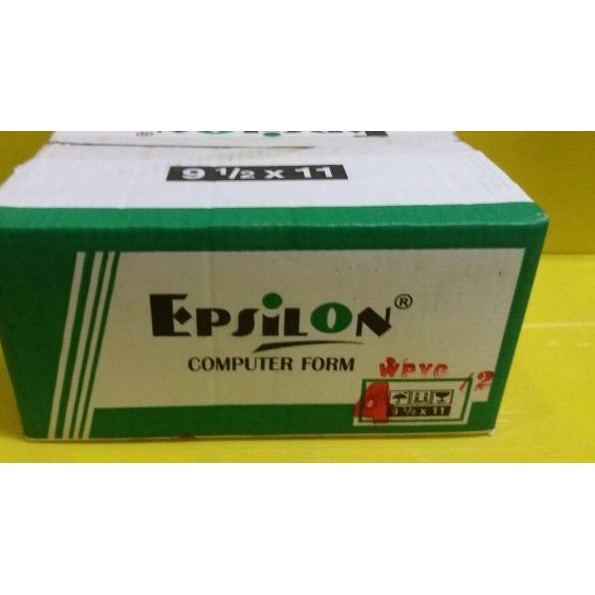 

❂ Epsilon Cont Form 9 1/2 x 11 : 2 4 Ply (K4 : 2) | Kertas Komputer ☃