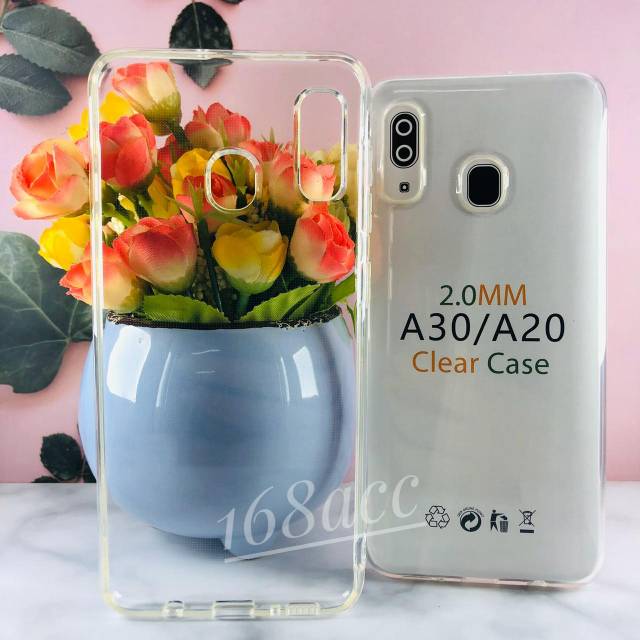 Silikon Jelly Soft Case Bening Samsung A20 A30 Softcase Anti Crack Premium bahan tebal