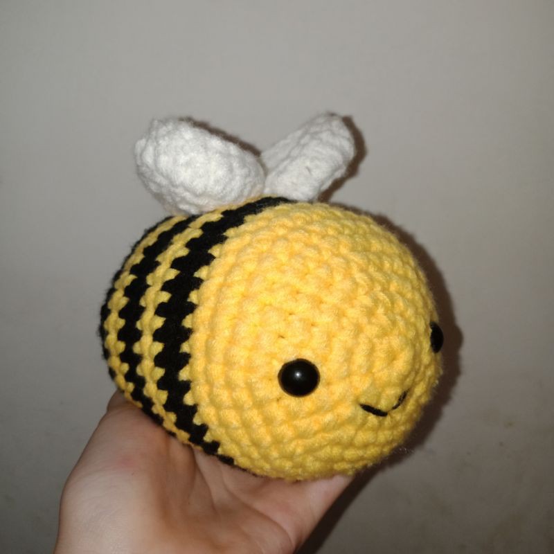 BONEKA RAJUT LEBAH/BEE CROCHET/BEE PLUSH/BONEKA LEBAH