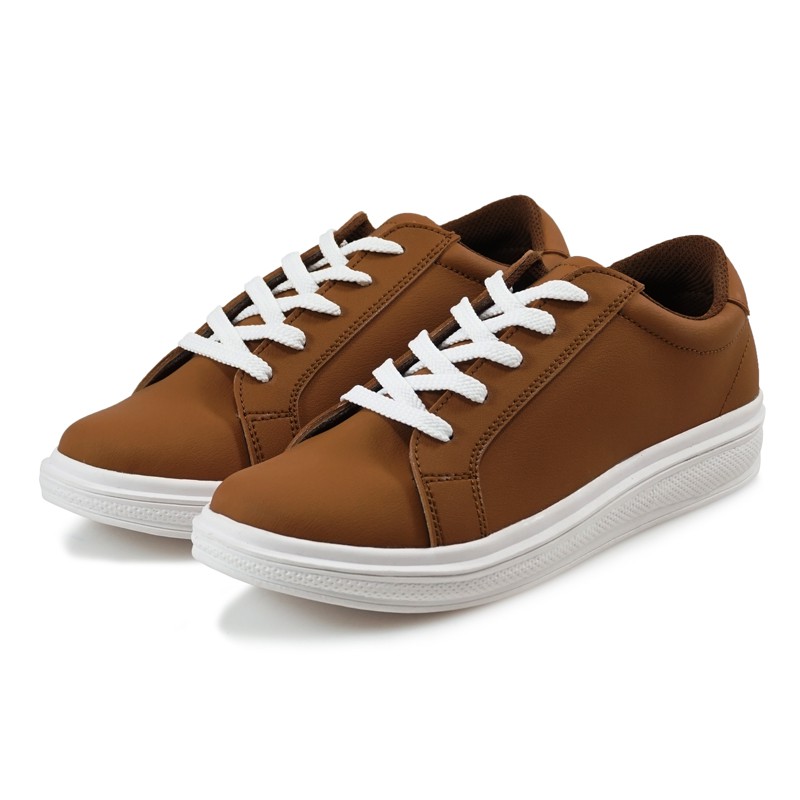  Sepatu  Sneaker  Wanita Dane And Dine BASIC COKLAT  